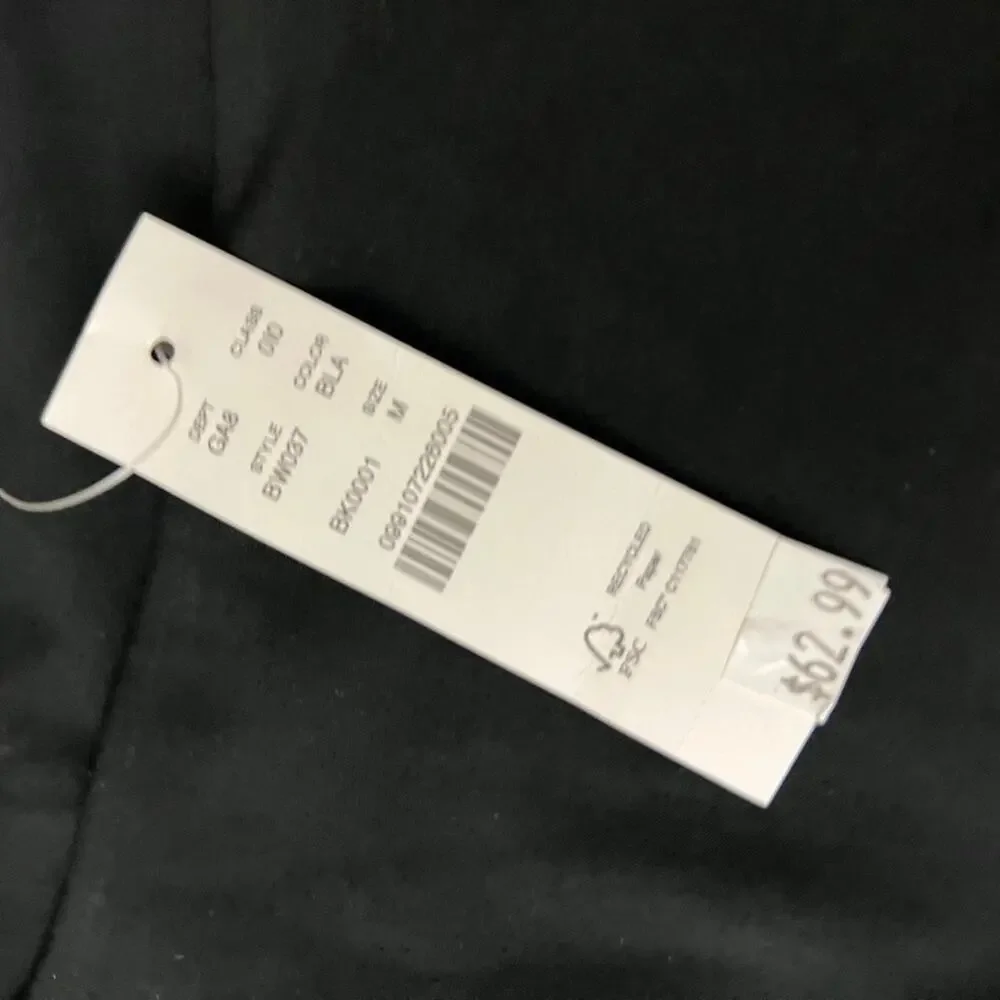 J. Crew Matte Jersey Puff Sleeve Shirt Black Women Size‎ Medium NEW